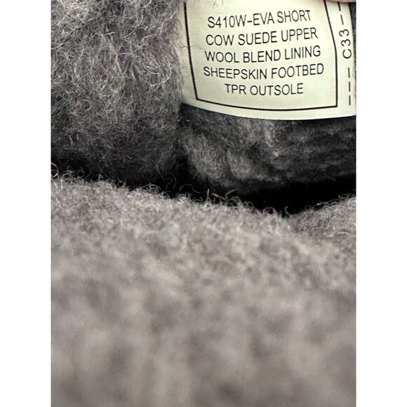 Bearpaw Emma Size 9 Shearling Fur Lined Winter 10" Boots Gray Suede - Picture 4 of 16
